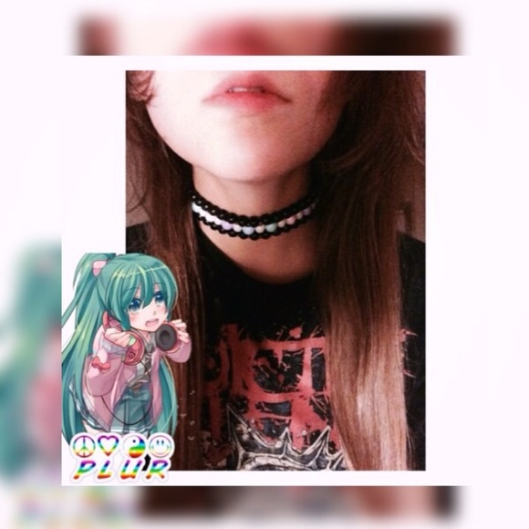 Accessories - Kandi choker 🍬☄// rave edm