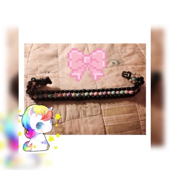 Kandi choker ๐ฌโ// rave edm - Picture 2 of 3