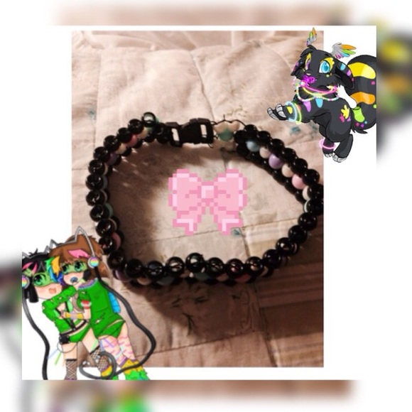 Kandi choker ๐ฌโ// rave edm - Picture 3 of 3