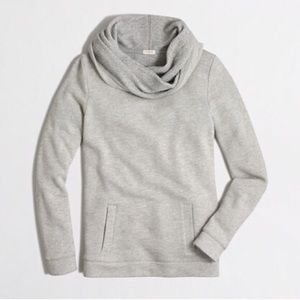 J. Crew Factory Grey Funnelneck Sweatshirt