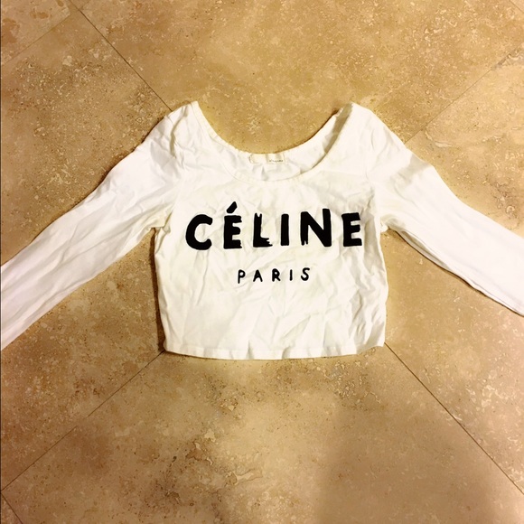 White crop top. size S