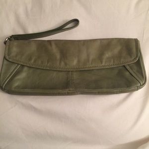 Kenneth Cole wristlet. Olive green