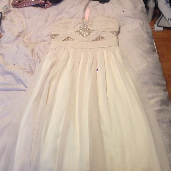 Gold sequin gown