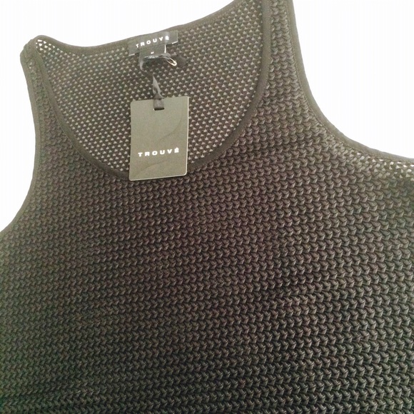 🎉HP🎉 Trouve woven semi-sheer tunic top - Picture 4 of 4