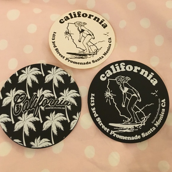 Brandy Melville California stickers