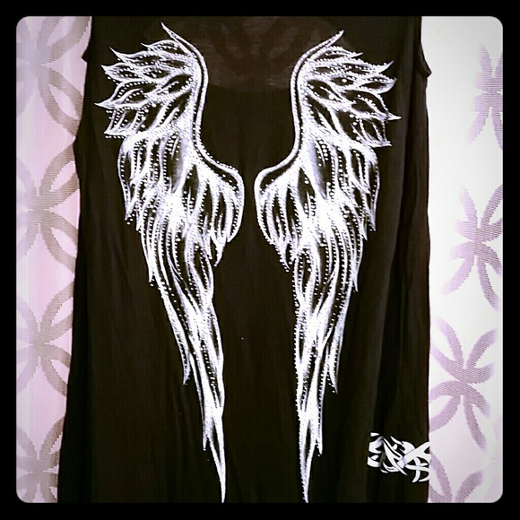 Long sleeve angel wing shirt