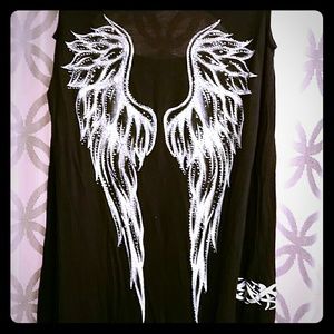 Long sleeve angel wing shirt