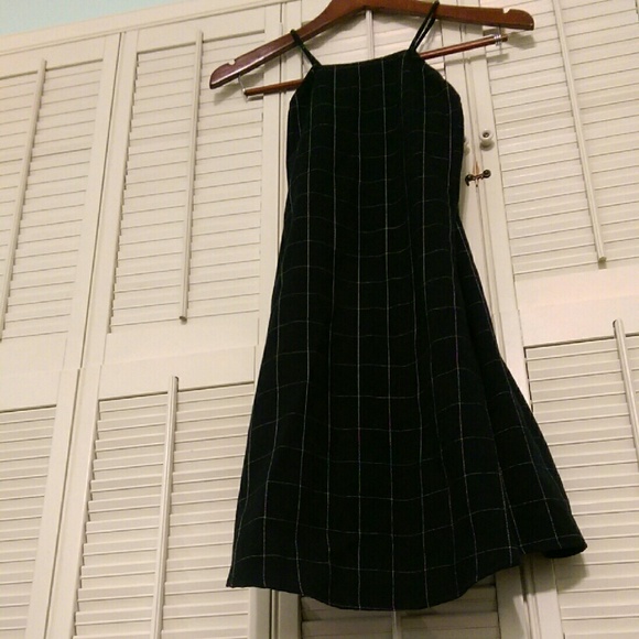 Brandy grid dress