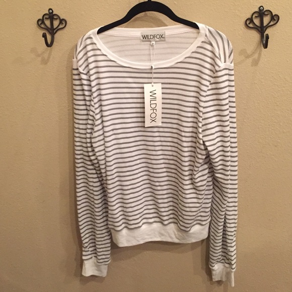 WILDFOX STRIPED LONG SLEEVE