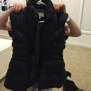 Black puffy vest