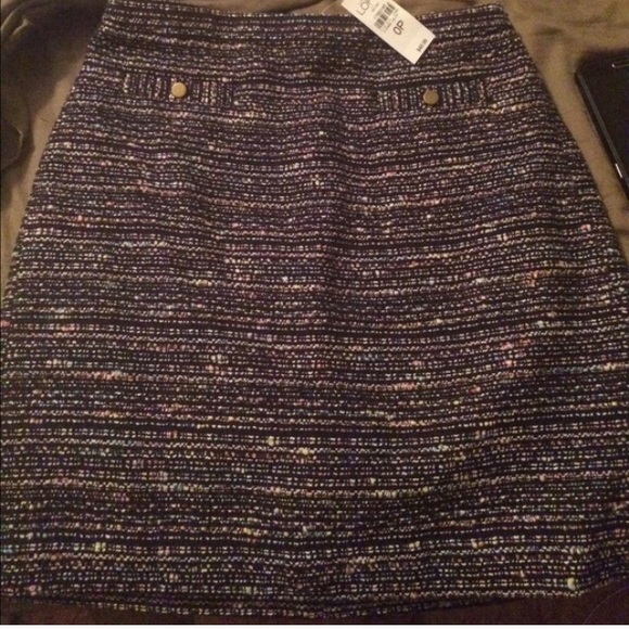 Loft plaid skirt and loft denim skirt