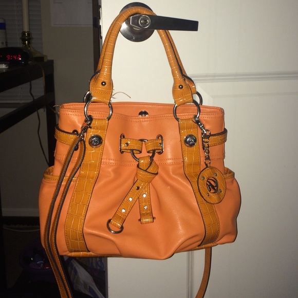 Rosetti orange satchel