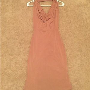 Nude fitted dress