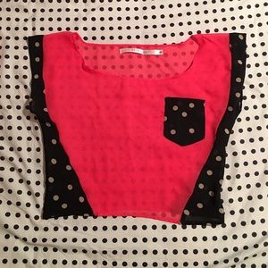 Pippa Lynn Watermelon Polka Dot Crop Top LF S
