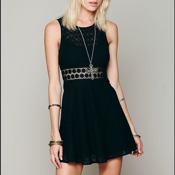 Free People Fitted With Daises Dress