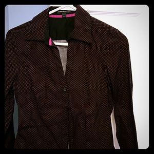 Express navy and hot pink shirt