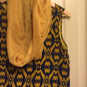 Navy and gold game day dress