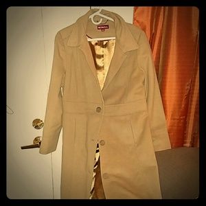 Traded- Dark tan long peacoat