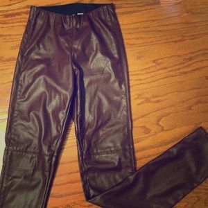 Burgundy Leather pants
