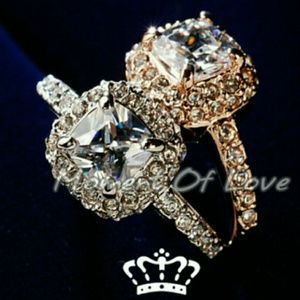 SOLD 1.5 CZ Ct. Cushion cut Engagement Ring