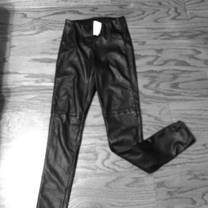 Black leather pants