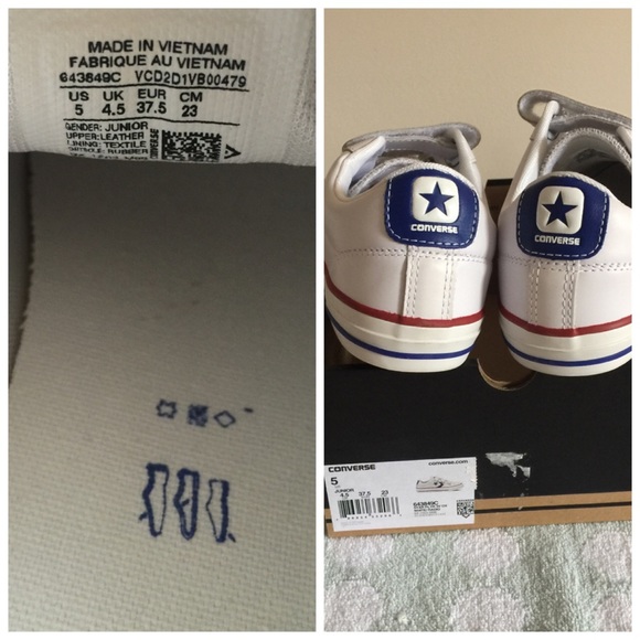 NEW CONVERSE STAR PLYR 3V OX SIZE 5 JUNIOR - Picture 4 of 4