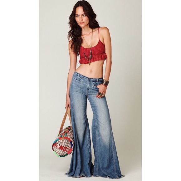 wide leg jeans free people