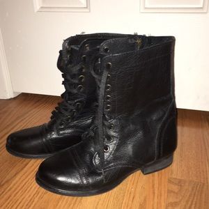 Black Lace Up Combat boots