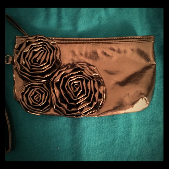 Silver Makeup Bag/Small Purse