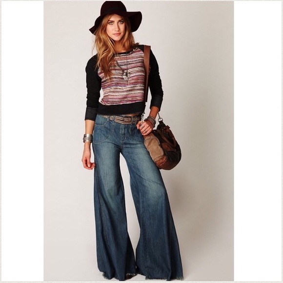 wide leg jeans free people