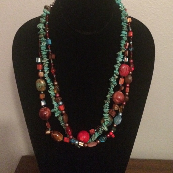 Triple strand necklace
