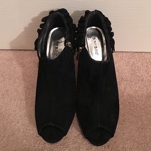 Black Bamboo Booties