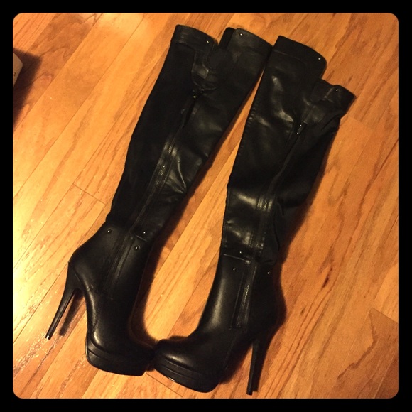 Over the knee boots; worn once! Clean condition!