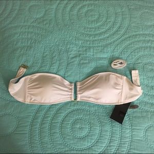 NWT Mossimo White bikini top