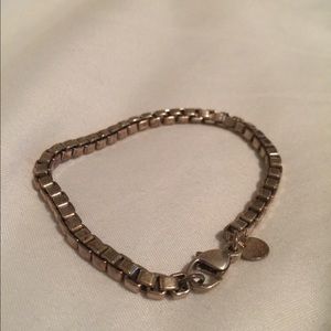 Authentic Tiffany & Co. Silver Box Bracelet.