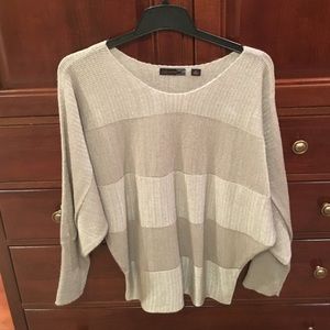 Dolman sleeve glittery sweater