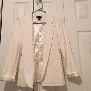 White Aqua Blazer