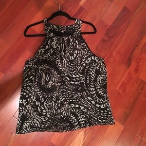 Brown and black tank top/shell