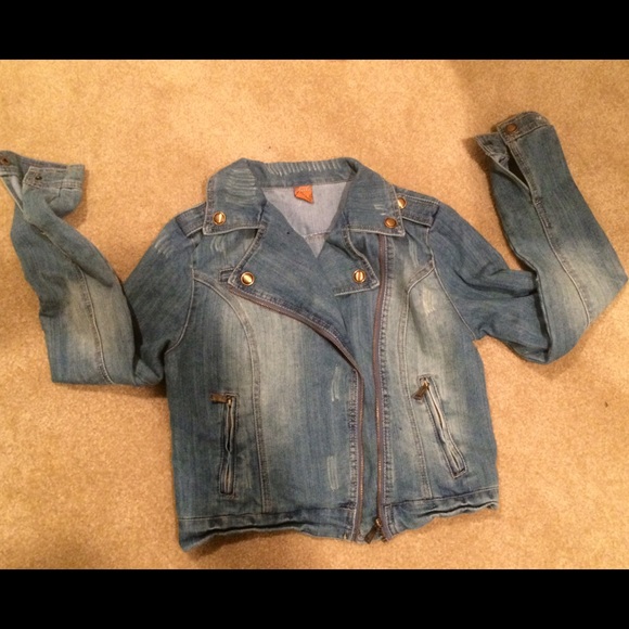Moto Jean Jacket - Picture 1 of 3