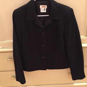 100% wool petite button jacket