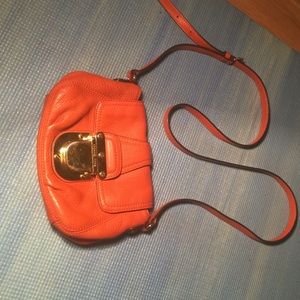 Michael Kors Orange leather crossbody bag