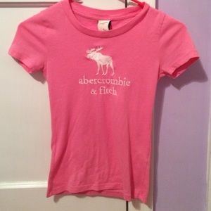 Pink Abercrombie kids tshirt