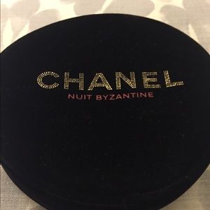 CHANEL Velvet Pouch Cosmetics Bag