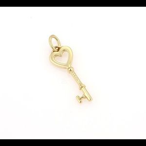 Tiffany 18k Gold Heart Key