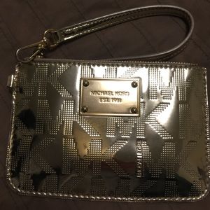 Michael Kors gold wristlet
