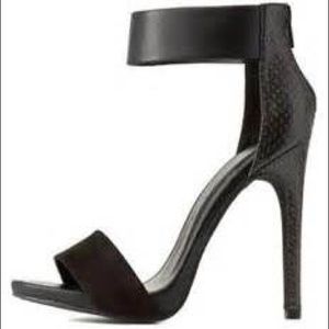 Charlotte Russe textured strappy heel