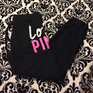 VS PINK Black Sweat Pants