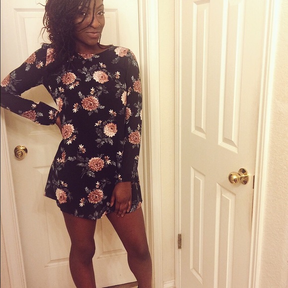 floral t shirt dress