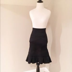 Anthropologie black ponte skirt - NEW WITH TAGS