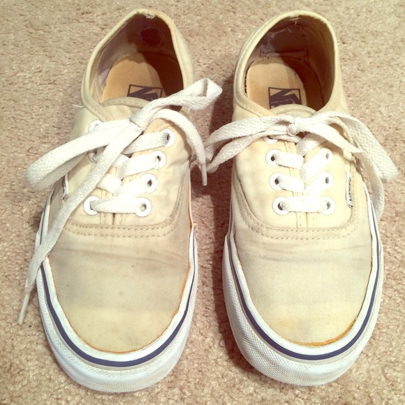 cream velcro vans